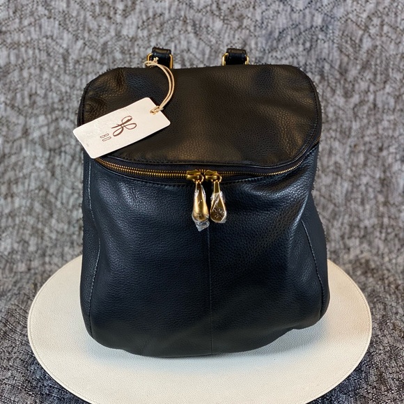 HOBO River Backpack Black Leather Purse Bag